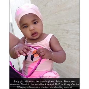 EUC MODERNE CHILD Pink Swan Swimsuit Cap 6